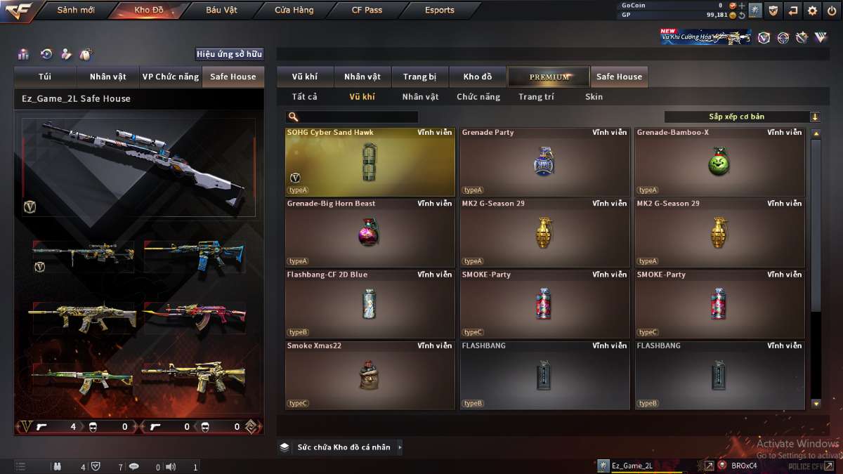 shop acc cf uy tin gia re